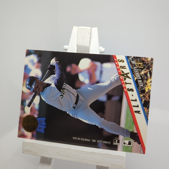 3/$15. 1993 Leaf Ken Griffey Jr./Marquis Grissom Gold Leaf All-Stars #8 NM - Picture 2 of 11